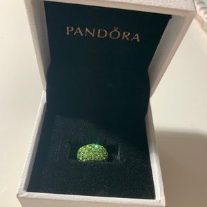 Green Pandora Charm